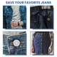 17mm No-Sew Jean Button Replacements - Silver "Jeans Fashion"